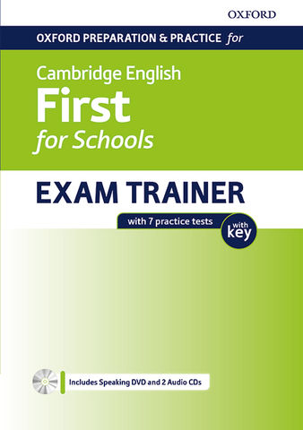 EXAM TRAINER CAMB FIRST FOR SCHOOLS 7 Practice Tests + CD + DVD + Key