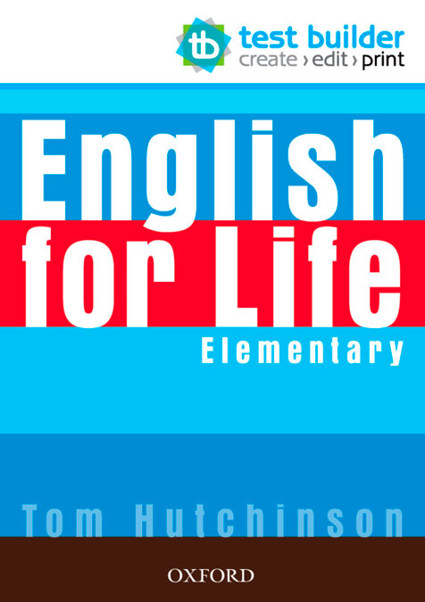 ENGLISH FOR LIFE ELEM TEST BUILDER DVD ROM