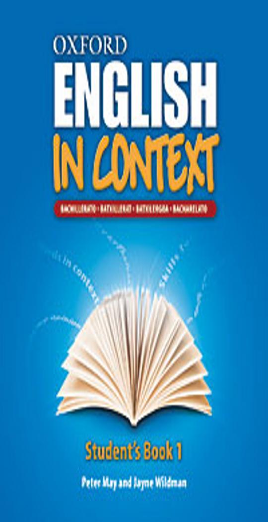 ENGLISH IN CONTEXT 1 SB - Pack oral Skills