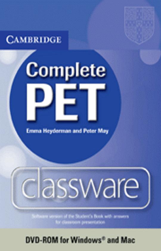 COMPLETE PET CLASSWARE DVD ROM