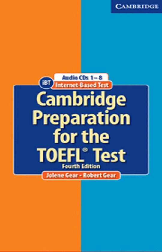 CAMBRIDGE PREPARATION TOEFL TEST 4th Ed CDs (8) -American Eng- Int/Adv