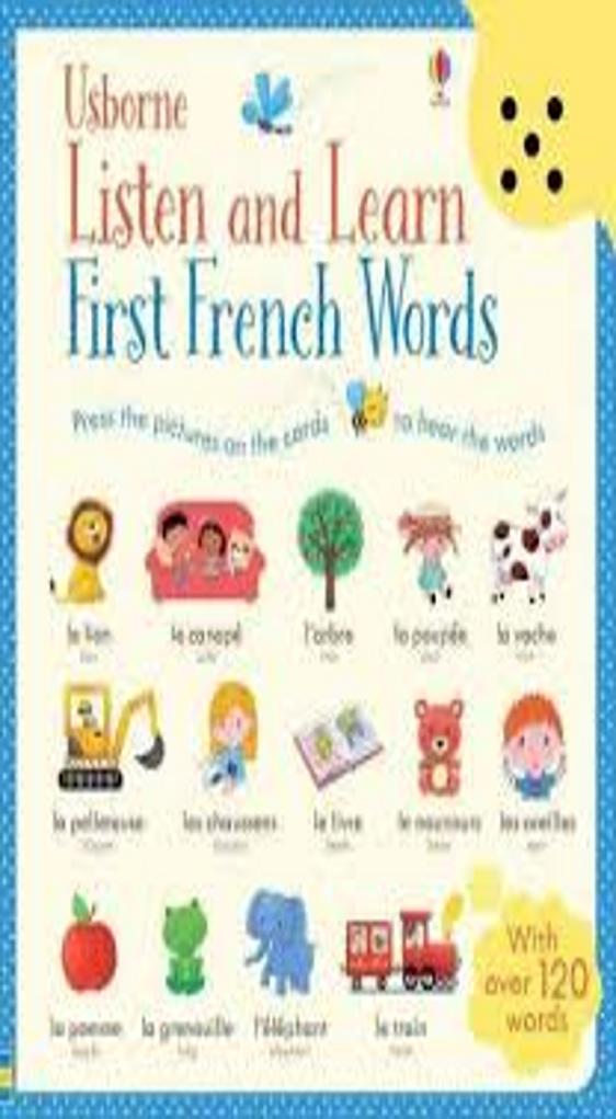 LISTEN AND LEARN FIRST FRENCH WORDS