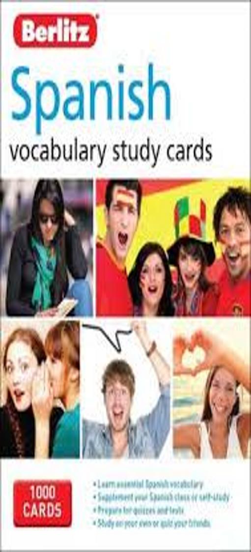 SPANISH STUDY CARDS BERLITZ LANGUAGE