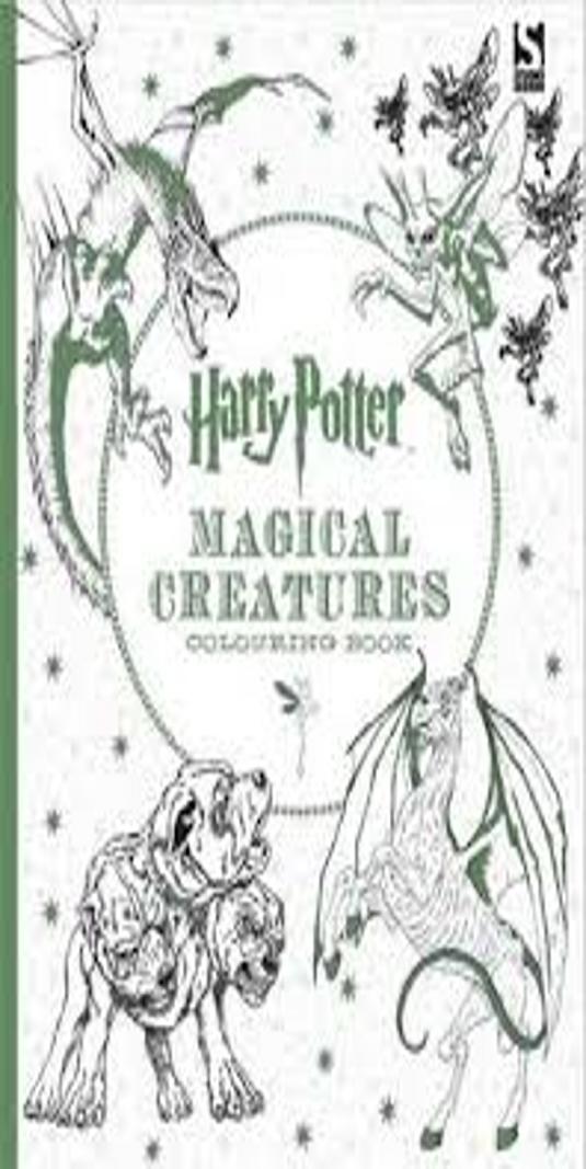 MAGICAL CREATURES Colouring Book - HARRY POTTER