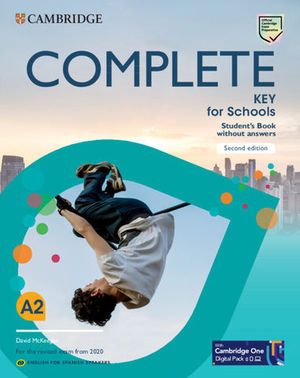 COMPLETE KEY FOR SCHOOLS SB + Digital Pack 2nd Ed English Spanish Spea