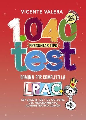 1040 PREGUNTAS TIPO TEST PROCEDIMIENTO ADMINISTRATIVO LPAC