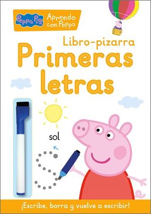 PEPPA PIG. PRIMERAS LETRAS libro de pizarra